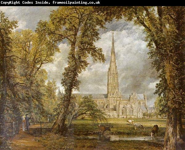 John Constable Die Kathedrale von Salisbury vom Garten des Bischofs aus gesehen